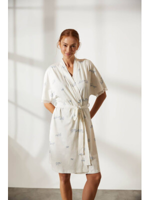 Купить Халат с коротким рукавом и кружевом HAYS 36244 в Украина в Lingerie.ua - Одяг для дому та відпочинку, Фото 4