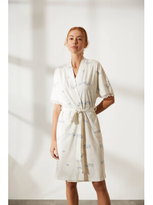 Купить Халат с коротким рукавом и кружевом HAYS 36244 в Украина в Lingerie.ua - Одяг для дому та відпочинку, Фото 3