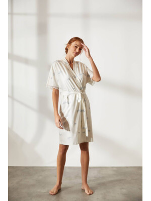 Купить Халат с коротким рукавом и кружевом HAYS 36244 в Украина в Lingerie.ua - Одяг для дому та відпочинку, Фото 11