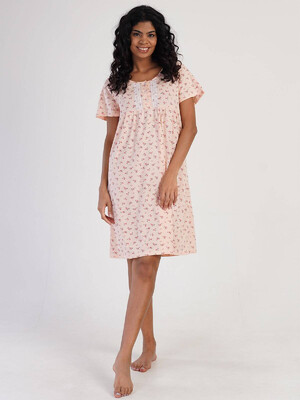 Купить Хлопковая ночная сорочка с коротким рукавом VIENETTA 1616800506 в Украина в Lingerie.ua - Одяг для дому та відпочинку, Фото 2