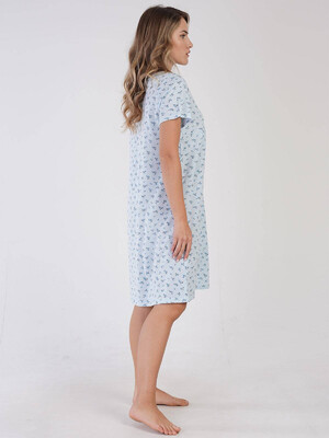 Купить Хлопковая ночная сорочка с коротким рукавом VIENETTA 1616800506 в Украина в Lingerie.ua - Одяг для дому та відпочинку, Фото 3