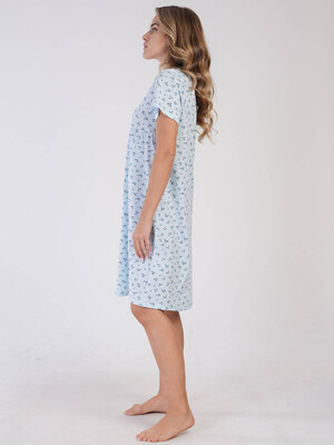 Купить Хлопковая ночная сорочка с коротким рукавом VIENETTA 1616800506 в Украина в Lingerie.ua - Одяг для дому та відпочинку, Фото 4