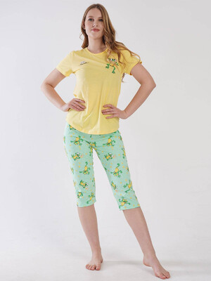 Купить Хлопковый комплект с капри VIENETTA 3101217542 в Украина в Lingerie.ua - Одяг для дому та відпочинку, Фото 4