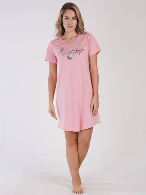 Купить Хлопковая туника с коротким рукавом VIENETTA 3100320000 в Украина в Lingerie.ua - Одяг для дому та відпочинку, Видео