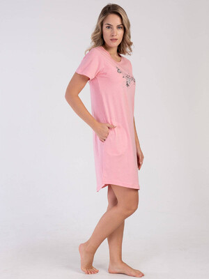 Купить Хлопковая туника с коротким рукавом VIENETTA 3100320000 в Украина в Lingerie.ua - Одяг для дому та відпочинку, Фото 2