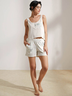 Купить Хлопковый комплект из майки и шорт HAYS 36237 в Украина