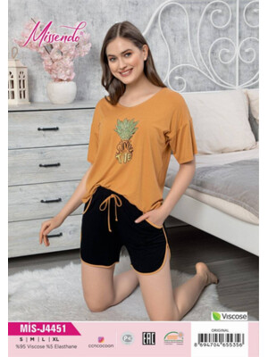 Купить Комплект из вискозы с шортами MISSENDO 4451 в Украина в Lingerie.ua - Одяг для дому та відпочинку, Фото 4