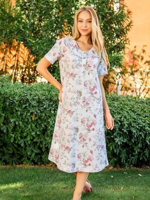 Купить Хлопковая ночная сорочка большого размера SABRINA I-22097 в Украина