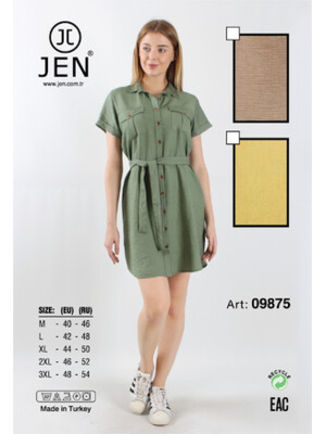 Купить Платье рубашка с воротничком JEN 09875 в Украина в Lingerie.ua - Одяг для дому та відпочинку, Фото 2