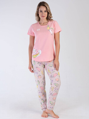 Купить Хлопковый комплект с брюками VIENETTA 3100648026 в Украина в Lingerie.ua - Одяг для дому та відпочинку, Видео