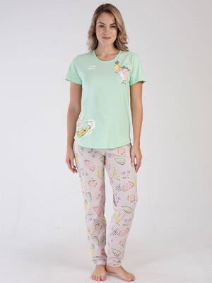 Купить Хлопковый комплект с брюками VIENETTA 3100648026 в Украина в Lingerie.ua - Одяг для дому та відпочинку, Фото 4