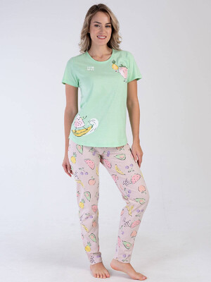 Купить Хлопковый комплект с брюками VIENETTA 3100648026 в Украина в Lingerie.ua - Одяг для дому та відпочинку, Фото 7