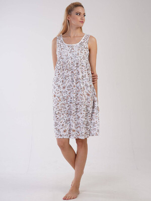 Хлопковая ночная сорочка без рукавов VIENETTA 1613951001