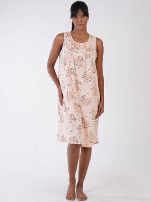 Купить Хлопковая ночная сорочка на широких бретельках VIENETTA 1613930905 в Украина