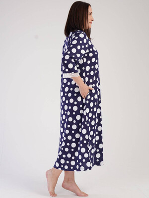 Купить Хлопковая длинная туника в горох VIENETTA 3030081285 в Украина в Lingerie.ua - Одяг для дому та відпочинку, Фото 6