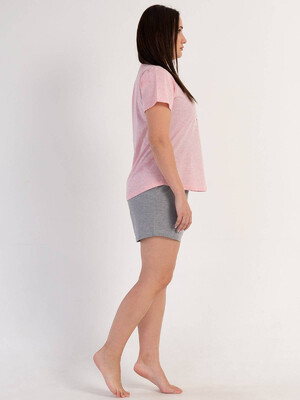 Купить Хлопковый комплект большого размера с шортами VIENETTA 3120130000 в Украина в Lingerie.ua - Одяг для дому та відпочинку, Фото 3