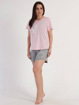 Купить Хлопковый комплект большого размера с шортами VIENETTA 3120130000 в Украина в Lingerie.ua - Одяг для дому та відпочинку, Фото 4