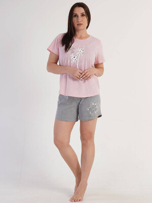 Купить Хлопковый комплект большого размера с шортами VIENETTA 3120130000 в Украина в Lingerie.ua - Одяг для дому та відпочинку, Фото 6