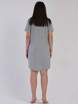 Купить Хлопковая туника большого размера с коротким рукавом VIENETTA 3120570000 в Украина в Lingerie.ua - Одяг для дому та відпочинку, Фото 2