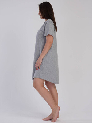 Купить Хлопковая туника большого размера с коротким рукавом VIENETTA 3120570000 в Украина в Lingerie.ua - Одяг для дому та відпочинку, Фото 4