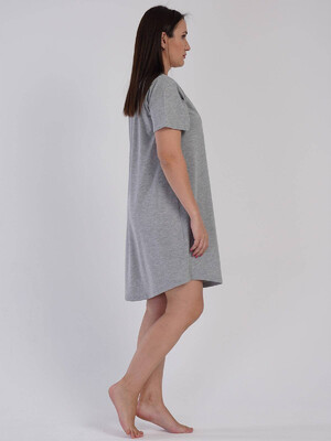 Купить Хлопковая туника большого размера с коротким рукавом VIENETTA 3120570000 в Украина в Lingerie.ua - Одяг для дому та відпочинку, Фото 5