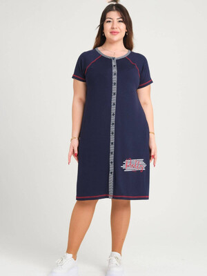 Купить Летнее платье большого размера на пуговицах JEN 04263 в Украина в Lingerie.ua - Одяг для дому та відпочинку, Фото 1