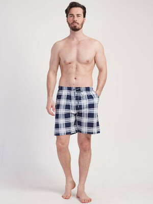 Купить Хлопковые шорты в клетку с карманами VIENETTA MAN 3111138407 в Украина в Lingerie.ua - Одяг для дому та відпочинку, Фото 1