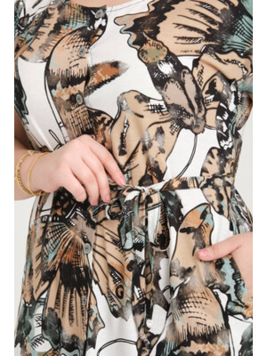 Купить Халат большого размера с коротким рукавом JEN 04267  в Украина в Lingerie.ua - Одяг для дому та відпочинку, Фото 2