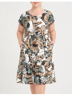 Купить Халат большого размера с коротким рукавом JEN 04267  в Украина в Lingerie.ua - Одяг для дому та відпочинку, Фото 5