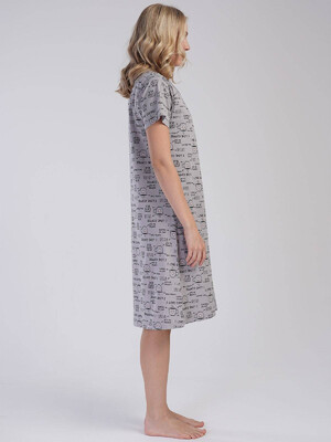 Купить Хлопковый халат на молнии с коротким рукавом VIENETTA 3111704801 в Украина в Lingerie.ua - Одяг для дому та відпочинку, Фото 5