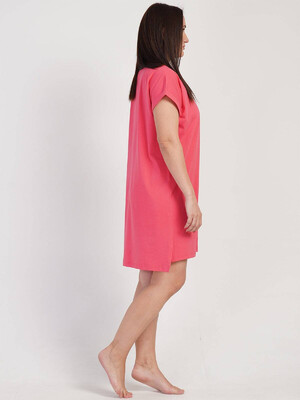 Купить Хлопковая туника большого размера с коротким рукавом VIENETTA 3121200000 в Украина в Lingerie.ua - Одяг для дому та відпочинку, Фото 4