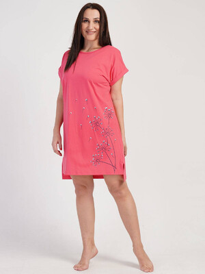 Купить Хлопковая туника большого размера с коротким рукавом VIENETTA 3121200000 в Украина в Lingerie.ua - Одяг для дому та відпочинку, Фото 5