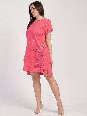 Купить Хлопковая туника большого размера с коротким рукавом VIENETTA 3121200000 в Украина в Lingerie.ua - Одяг для дому та відпочинку, Фото 8