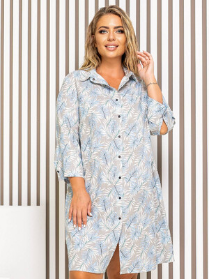 Купить Льняное платье на кнопках LINGERIE 170573  в Украина в Lingerie.ua - Одяг для дому та відпочинку, Фото 8