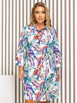 Купить Льняное платье на кнопках LINGERIE 170573  в Украина в Lingerie.ua - Одяг для дому та відпочинку, Фото 6