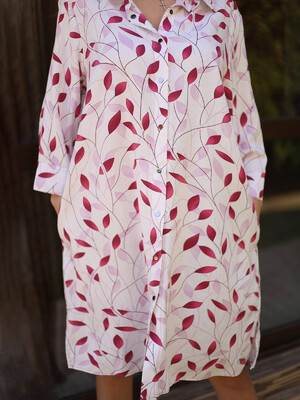 Купить Льняное платье на кнопках LINGERIE 170573  в Украина в Lingerie.ua - Одяг для дому та відпочинку, Фото 3