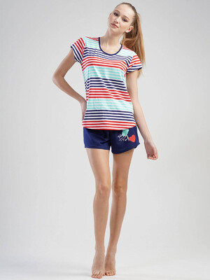 Літній бавовняний комплект із шортами VIENETTA 1101040689