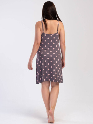 Купить Ночная сорочка большого размера в горох VIENETTA 4030460323 в Украина в Lingerie.ua - Одяг для дому та відпочинку, Фото 2