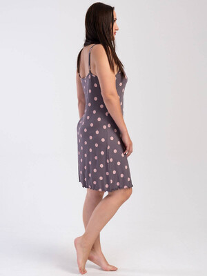 Купить Ночная сорочка большого размера в горох VIENETTA 4030460323 в Украина в Lingerie.ua - Одяг для дому та відпочинку, Фото 3