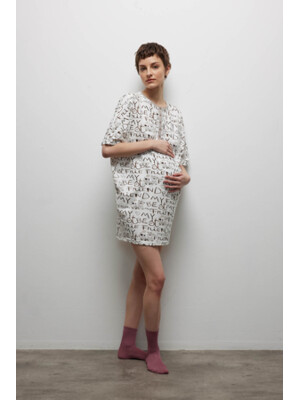 Купить Хлопковая туника оверсайз с коротким рукавом HAYS 40308 в Украина в Lingerie.ua - Одяг для дому та відпочинку, Фото 1