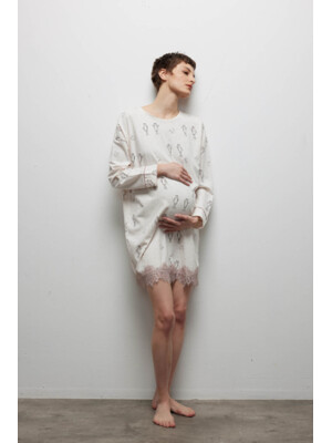 Купить Хлопковая туника свободного покроя HAYS 40254 в Украина в Lingerie.ua - Одяг для дому та відпочинку, Фото 1