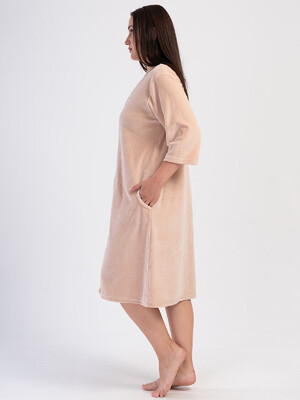 Купить Велюровый женский халат на молнии VIENETTA 4031120000 в Украина в Lingerie.ua - Одяг для дому та відпочинку, Фото 2