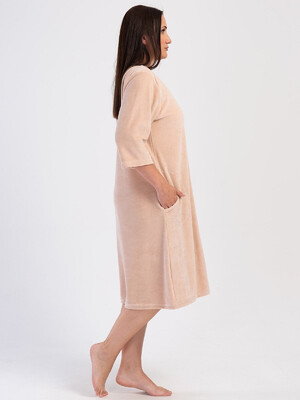 Купить Велюровый женский халат на молнии VIENETTA 4031120000 в Украина в Lingerie.ua - Одяг для дому та відпочинку, Фото 4