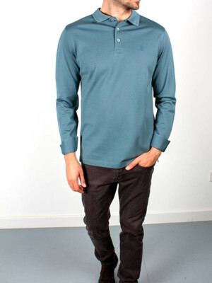 Купить Поло мужское FORMENTI FW-23200 из мерсеризованного хлопка на пуговицах в Украина в Lingerie.ua - Одяг для дому та відпочинку, Фото 6