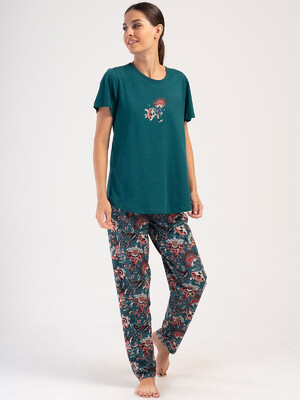 Хлопковый домашний комплект с брюками VIENETTA 4050760643