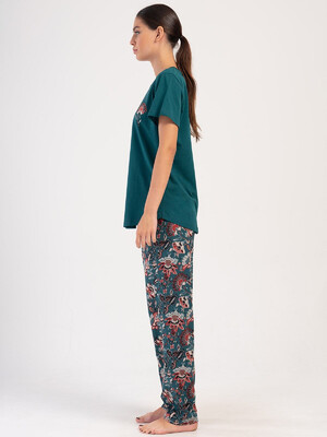 Купить Хлопковый домашний комплект с брюками VIENETTA 4050760643 в Украина в Lingerie.ua - Одяг для дому та відпочинку, Фото 3