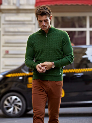 Мужской джемпер FORMENTI FW-23215 шерсть/акрил