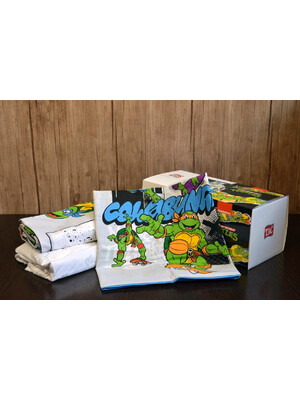 Купить Односпальный комплект постельного белья TAC Disney NINJA TURTLES с простыней на резинке в Украина в Lingerie.ua - Одяг для дому та відпочинку, Фото 4
