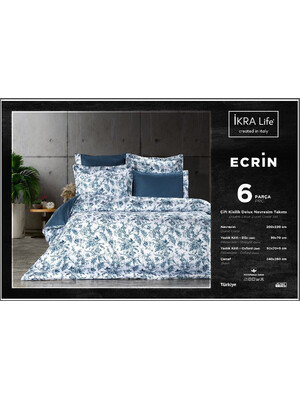 Купить Двуспальный комплект постельного белья IKRA LIFE Saten Silk ECRIN в Украина в Lingerie.ua - Одяг для дому та відпочинку, Фото 2