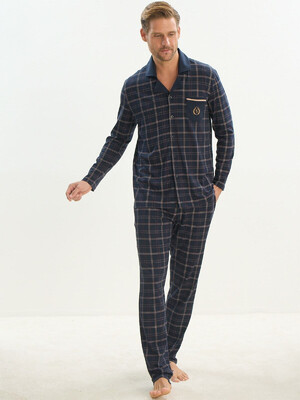 Купить Хлопковая пижама с длинным рукавом SVM 9535 в Украина в Lingerie.ua - Одяг для дому та відпочинку, Фото 1